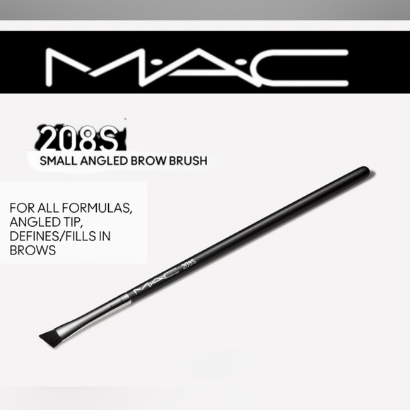 Mac Cosmetics 208S Small Angled Brow Brush Brand New Authentic - Picture 8 of 10